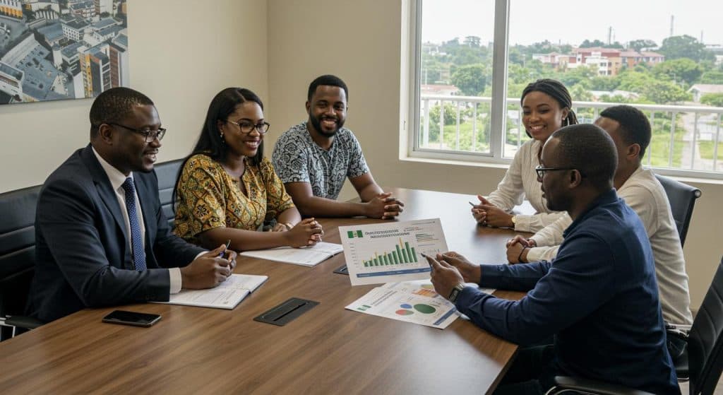 Strategic planning session - TBM Lagos team at work
